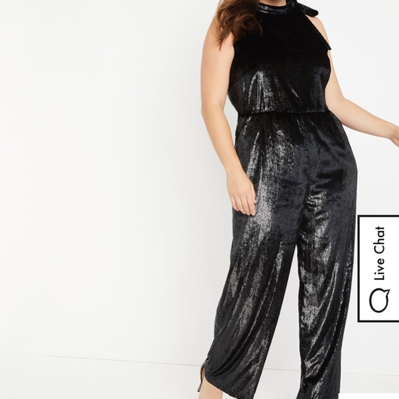 Black jumpsuit never work glittery VARIOUS SIZES